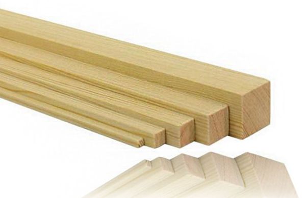 Tannenleisten gehobelt 1000 x 30 x 30 mm